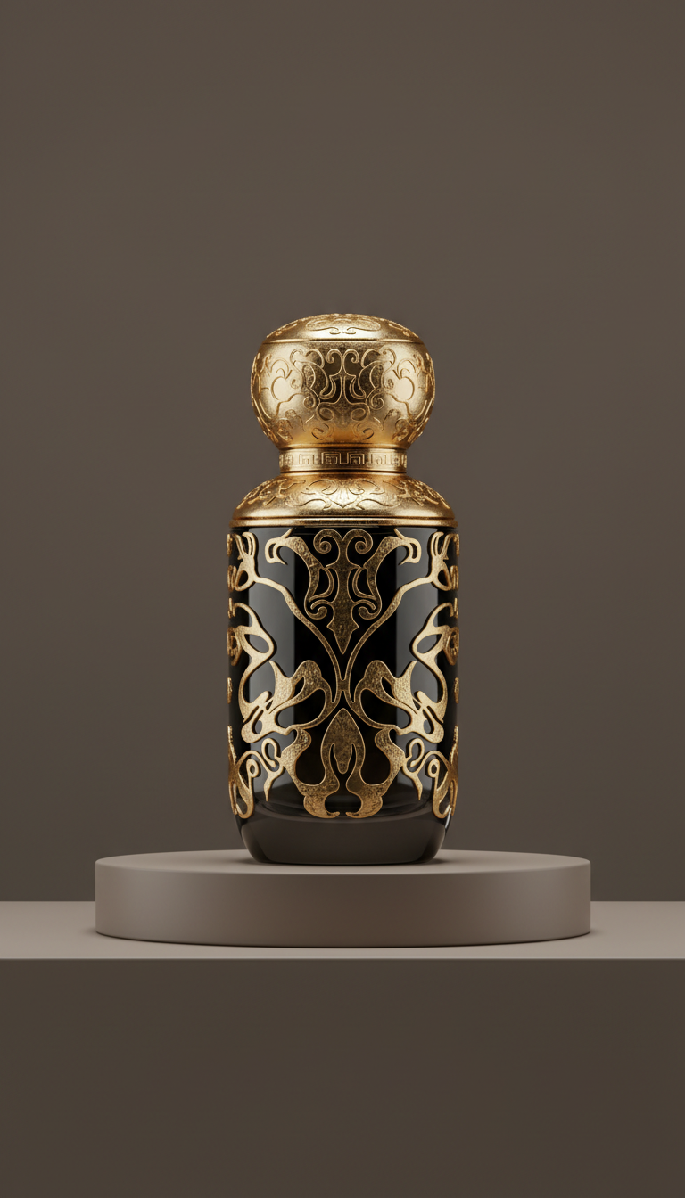 Signature Skincare Elixir Gold-Foil Bottle